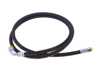 Przewód hydrauliczny 330 bar gwint M18x1.5 prosta/90 stopni (kolanko) L-800mm DN10-2SN (AK-10-800; P11P12) 33MPa Waryński