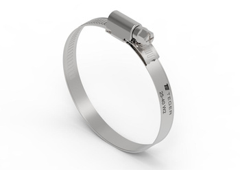 Opaska zaciskowa 25-40 ślimakowa (obejma W2 - stal nierdzewna) szerkość 9mm (blister) TEGER ( sprzedawane po 6 )