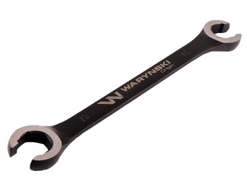 Klucz płasko oczkowy otwarty 16 x 18 Waryński