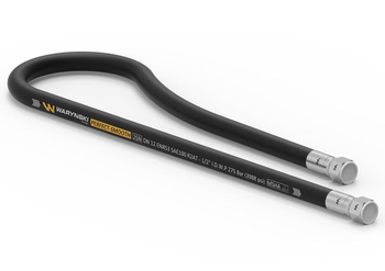 Przewód hydrauliczny gładki z uszczelnieniem - 275 bar gwint M22x1.5 proste L-630mm DN12-2SN (AA-13-630; P11P11) 27.5MPa Waryński