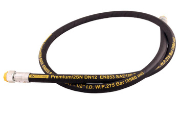Przewód hydrauliczny 275 bar gwint M22x1.5 proste L-1800mm DN12-2SN (AA-13-1800; P11P11) 27.5MPa Waryński