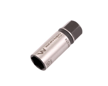 Nasadka do świec 3/8". 16 mm. CrV50BV30. DIN 3124. Waryński