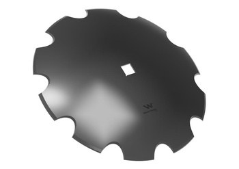 Talerz uzębiony Z-10 fi 660 otwór 40x40 grubość 6mm stal borowa WARYŃSKI R