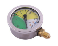 Manometr glicerynowy M63 0-10 bar gwint M12x1.5 obudowa kwasoodporna. Opryskiwacz POLMO