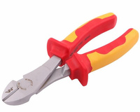 Szczypce izolowane, boczne 180 mm. VDE. Waryński