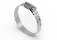 Opaska zaciskowa wzmocniona 16-25 ślimakowa (obejma W2 - stal nierdzewna) szerkość 12mm (blister) TEGER ( sprzedawane po 10 )