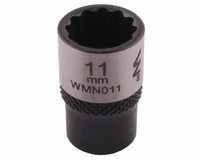 Nasadka dwunastokątna 1/4". 11 mm. CrV50BV30. DIN 3124. Waryński