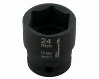 Nasadka udarowa sześciokątna 1/2". 24 mm. CrMo. DIN 3129. Waryński