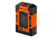 Zestaw wierteł do metalu - HSS (DIN 338) (19 SZT.) / TEGER