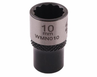 Nasadka dwunastokątna 1/4". 10 mm. CrV50BV30. DIN 3124. Waryński