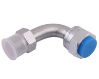 Kolanko hydrauliczne metryczne rurkowe łukowe AB 90 20/20 M20x1.5/M20x1.5 (stożki 60 stopni)