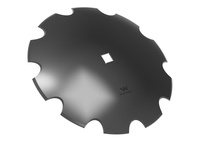 Talerz uzębiony Z-10 fi 660 otwór 40x40 grubość 6mm stal borowa WARYŃSKI R