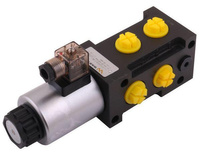 Dzielnik. zawór. elektrozawór kierunkowy elektromagnetyczny kontroli W-E12DVS6/2-80L G1/2" 80L (24V DC) Waryński