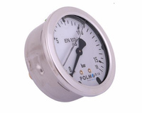 Manometr glicerynowy M63 0-16 bar tylne przyłącze G1/4" POLMO