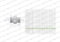 Przyłączka hydrauliczna (odmiana ciężka XGE) BB M30x2 20S x 1/2" BSP ED Waryński ( sprzedawane po 2 )