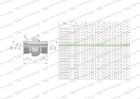 Przyłączka hydrauliczna (odmiana ciężka XGE) BB M20x1.5 12S x 1/4" BSP ED Waryński ( sprzedawane po 5 )