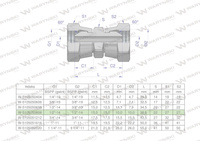 Złączka hydrauliczna calowa AA 1/2" BSP Waryński ( sprzedawane po 2 )