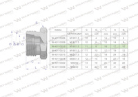 Korek hydrauliczny metryczny (na klucz) M16x1.5 10L Waryński ( sprzedawane po 10 )