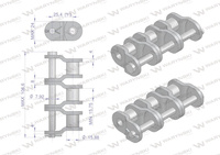 Półogniwo łańcucha przemysłowe P16AH-3 ANSI A 80H (R3 1) Waryński ( sprzedawane po 5 )