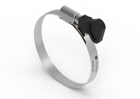 Opaska zaciskowa z pokrętłem 16-25 ślimakowa (obejma W2 - stal nierdzewna) szerkość 9mm (blister) TEGER ( sprzedawane po 15 )