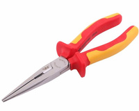 Szczypce izolowane, wydłużone proste 200 mm. VDE. Waryński