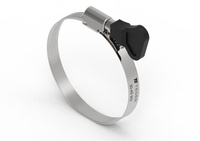 Opaska zaciskowa z pokrętłem 30-45 ślimakowa (obejma W2 - stal nierdzewna) szerkość 9mm TEGER ( sprzedawane po 50 )