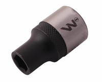 Nasadka sześciokątna 1/2". 9 mm. CrV50BV30. DIN 3124. Waryński