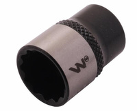 Nasadka dwunastokątna 1/4". 12 mm. CrV50BV30. DIN 3124. Waryński