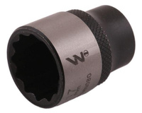 Nasadka dwunastokątna 3/8". 17 mm. CrV50BV30. DIN 3124. Waryński