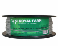 Drut (szpula) do pastucha 1000m ocynkowany fi 1.2 mm ROYAL FARM RM-105010019