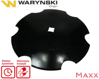 Talerz uzębiony Z-6 fi 460 otwór 30x30 stal borowa 3.5mm WARYŃSKI MAXX 1202030150 W-5197460/30/P