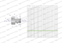 Złączka hydrauliczna metryczna AB (XKOR) A-M36x2 28L / B-M30x2 22L Waryński