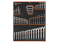 Zestaw kluczy płasko-oczkowych 47 szt / TEGER