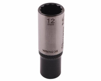 Nasadka dwunastokątna 1/4". 12 mm. długa. CrV50BV30. DIN 3124. Waryński