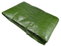 Plandeka WZMOCNIONA 4x6m (zielona) gramatura 90g/m2