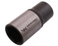 Nasadka sześciokątna 1/2". 32 mm. długa. CrV50BV30. DIN 3124. Waryński