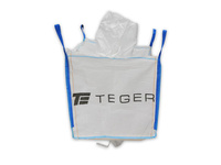 Worek BIG BAG 500kg. 90 x 90 x 90. 4 uchwyty. Lej zasypowy / Lej spustowy. Tasiemka /TEGER