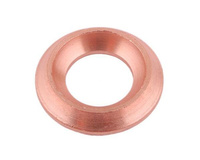 Uszczelka manometryczna do przyłącza z gwintami G1/8" i M10x1 (CU wyżarzone) POLMO ( sprzedawane po 10 )